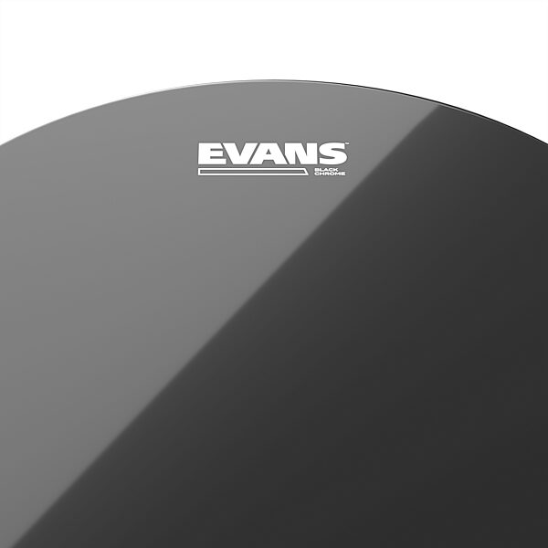 open zoom image for Evans Black Chrome Rock Tom Drumheads Pack, 10, 12, 16 inch, Action Position Back