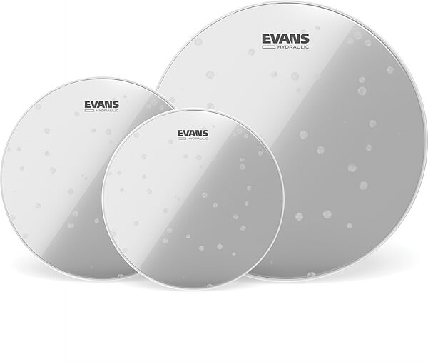 open zoom image for Evans Hydraulic Glass Drumhead, 10, 12 and 14 inch, Fusion Tom Pack, Main