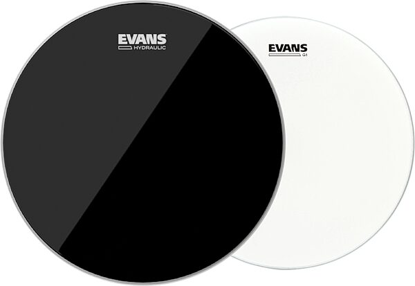open zoom image for Evans Hydraulic Black Bass Drumhead, 22 inch, Bundle with Evans G1 Coated Drum Head (14 inch), pack