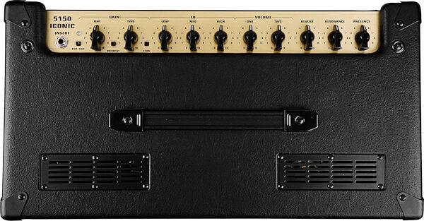 open zoom image for EVH Eddie Van Halen 5150 Iconic EL34 Tube Guitar Combo Amplifier (15 Watts, 1x10"), Black, Open Box (Like New), Action Position Back