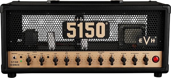 open zoom image for EVH 5150 Iconic Series EL34 Tube Guitar Amplifier Head (15 Watts), Black, Open Box (Like New), Action Position Back