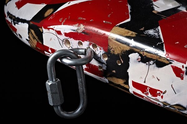open zoom image for EVH Eddie Van Halen Frankenstein Replica Guitar, Endpin