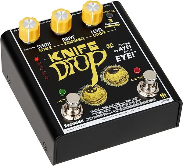 open zoom image for Eventide Knife Drop Fuzz and Octave Pedal, Open Box (Like New), Action Position Back