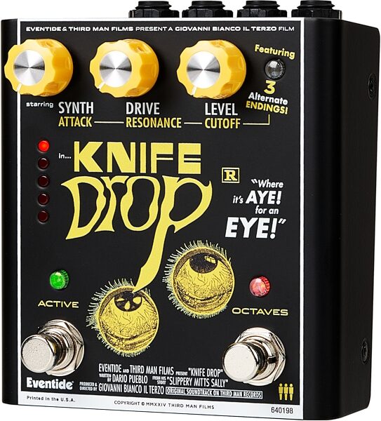 open zoom image for Eventide Knife Drop Fuzz and Octave Pedal, Open Box (Like New), Action Position Back