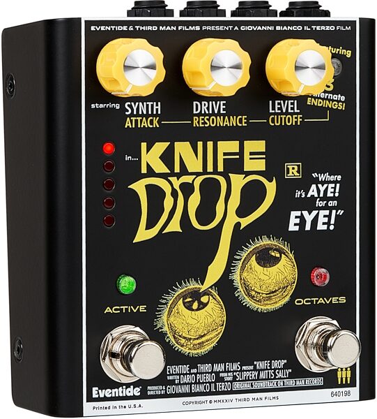 open zoom image for Eventide Knife Drop Fuzz and Octave Pedal, Open Box (Like New), Action Position Back