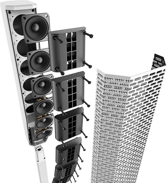 open zoom image for Electro-Voice EVOLVE 30M Powered Column PA System with 8-Channel Mixer, Single, White, View