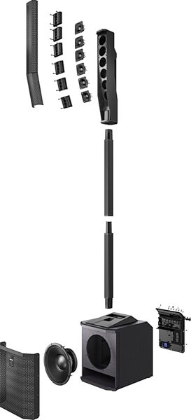 open zoom image for Electro-Voice EVOLVE 30M Powered Column PA System with 8-Channel Mixer, Single, Black, View