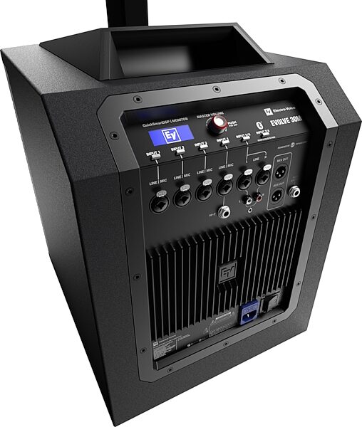open zoom image for Electro-Voice EVOLVE 30M Powered Column PA System with 8-Channel Mixer, Single, Black, Action Position Back
