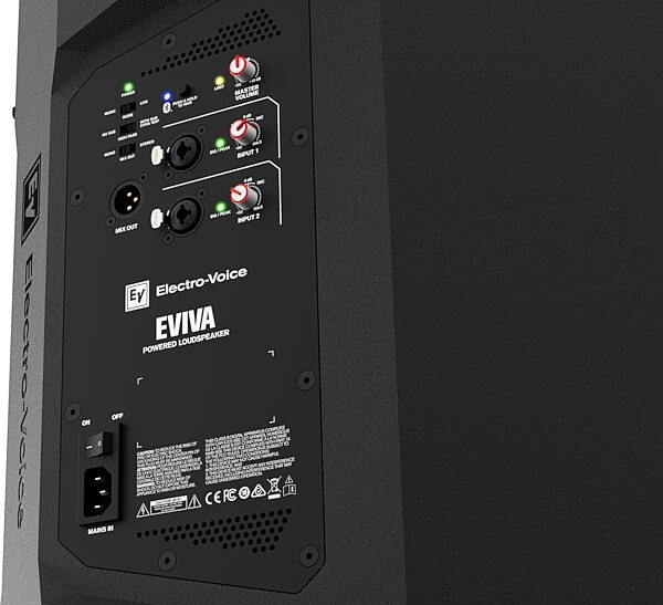 open zoom image for Electro-Voice EVIVA 12P Powered Speaker, Single Speaker, Back Detail