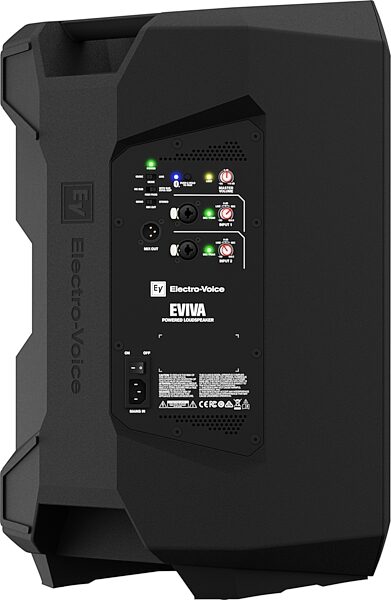 open zoom image for Electro-Voice EVIVA 12P Powered Speaker, Pair, Bundle with EVIVA 18SP Subwoofers and ASP-58 Speaker Poles, Back