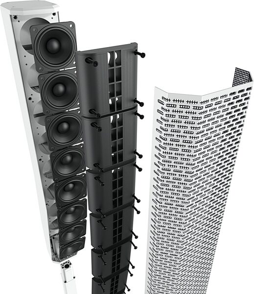 open zoom image for Electro-Voice EVOLVE 50M Powered Column PA System with 8-Channel Mixer, White, Open Box (Like New), ve