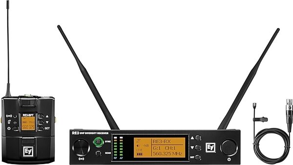 open zoom image for Electro-Voice RE3-BPOL Wireless Omnidirectional Lavalier Microphone System, Band 5H (560 - 596 MHz), Main