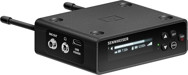open zoom image for Sennheiser EW-DP ME 2 SET Portable Wireless Omnidirectional Lavalier Microphone System, Band Q1-6 (470.2 - 526 MHz), Receiver Angle