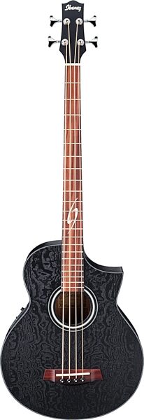 open zoom image for Ibanez EWB10ASE Exotic Wood Acoustic-Electric Bass, Black