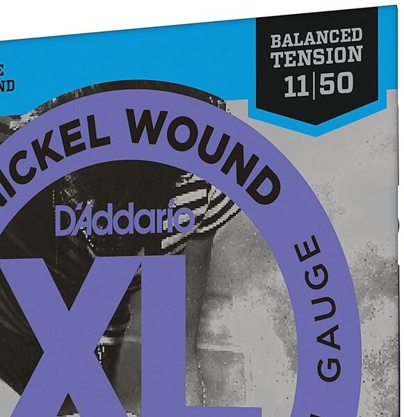 open zoom image for D'Addario XL Nickel Wound Balanced Tension Electric Guitar Strings, Medium, 11-50, EXL115BT, view