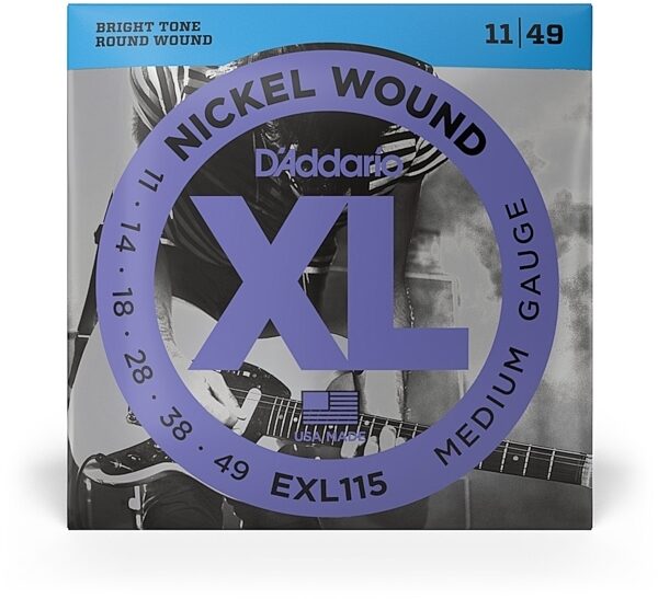 open zoom image for D'Addario EXL115 XL Electric Guitar Strings (Blues/Jazz Rock, 11-49), Single, view
