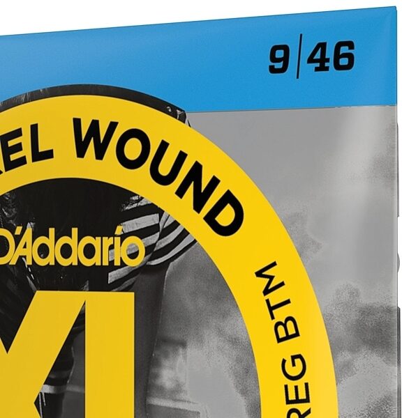 open zoom image for D'Addario EXL125 XL Electric Guitar Strings (Super Light Top/Regular Bottom, 9-46), Single, view