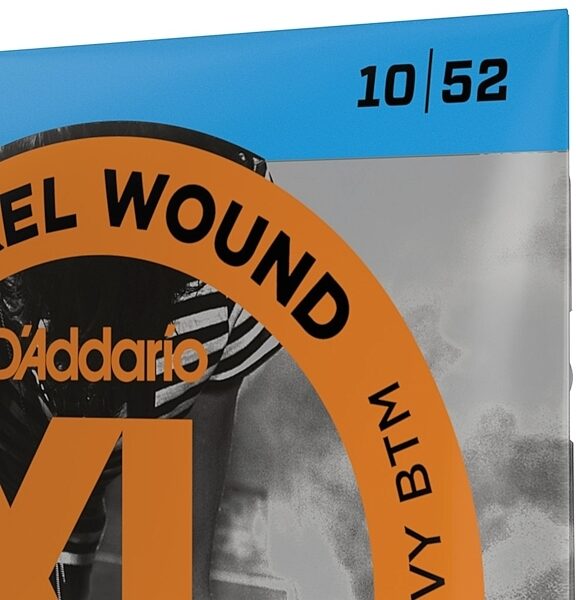 open zoom image for D'Addario EXL140 XL Electric Guitar Strings (Light Top/Heavy Bottom, 10-52), Single, view