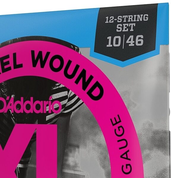 open zoom image for D'Addario EXL150 12-String Electric Guitar Strings (Regular Light), New, view