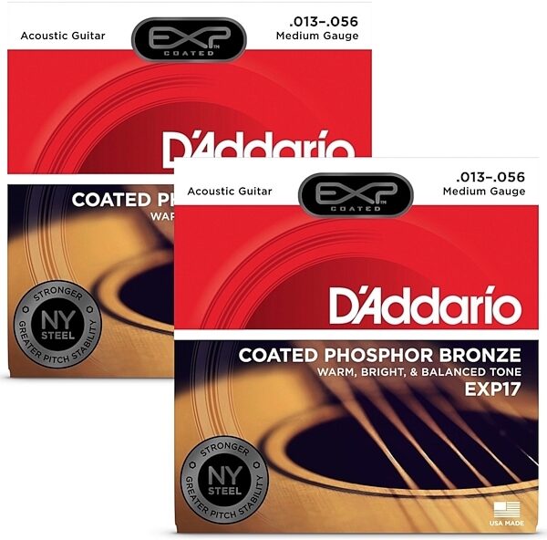 open zoom image for D'Addario EXP Coated Phosphor Bronze Acoustic Guitar Strings, Main