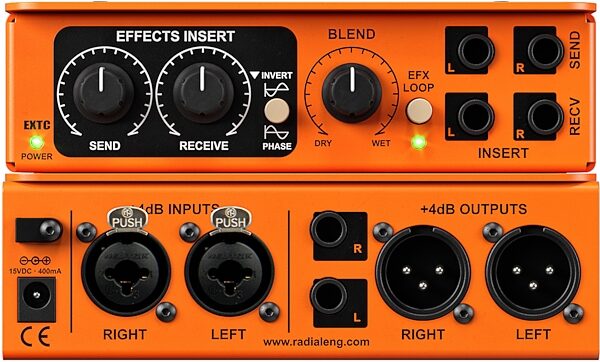 open zoom image for Radial EXTC-Stereo Guitar Effects Interface and Reamper, New, Action Position Back