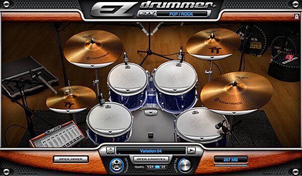 open zoom image for Toontrack EZ Drummer Virtual Drum Instrument Software (Mac and Windows), Screenshot