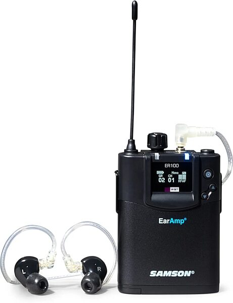 open zoom image for Samson ER100 EarAmp Wireless In-Ear Monitor Bodypack Receiver, Band K, Main