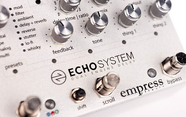 open zoom image for Empress Echosystem Delay Pedal, New, Main Control Panel