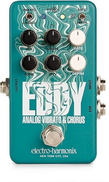 open zoom image for Electro-Harmonix Eddy Analog Vibrato and Chorus Pedal, New, Action Position Back