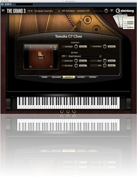 open zoom image for Steinberg The Grand Virtual Grand Piano (Mac and Windows), Screenshot - Editor View 3