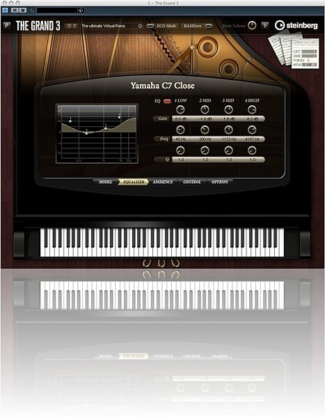 open zoom image for Steinberg The Grand Virtual Grand Piano (Mac and Windows), Screenshot - Editor View 4