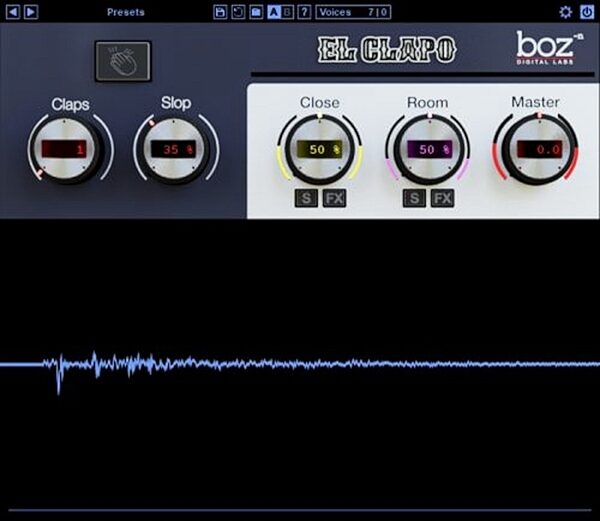 open zoom image for Boz Digital El Clapo Audio Plug-in, Digital Download, view