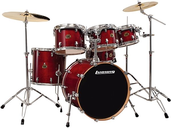 open zoom image for Ludwig LCB622RX Element Power Drum Shell Kit (6-Piece), Wine Red