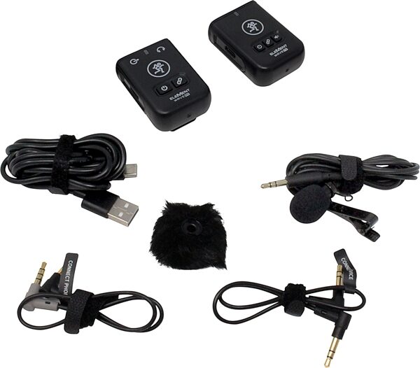 open zoom image for Mackie EleMent Wave LAV Lavalier Wireless Microphone System, Open Box (Like New), Action Position Back