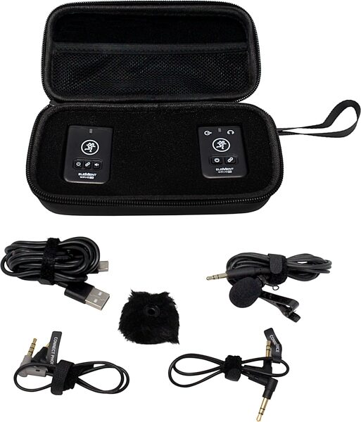 open zoom image for Mackie EleMent Wave LAV Lavalier Wireless Microphone System, Open Box (Like New), Action Position Back
