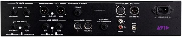 open zoom image for Avid Eleven Rack Recording Interface and Pro Tools Subscription, Back