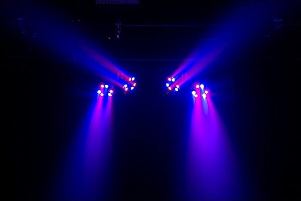 open zoom image for Eliminator Lighting Mini Par Bar Stage Lights, Open Box (Very Good), In Use