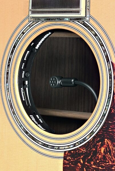 open zoom image for Fishman Ellipse Matrix Blend Guitar Pickup and Preamp System, Narrow Format, In Use