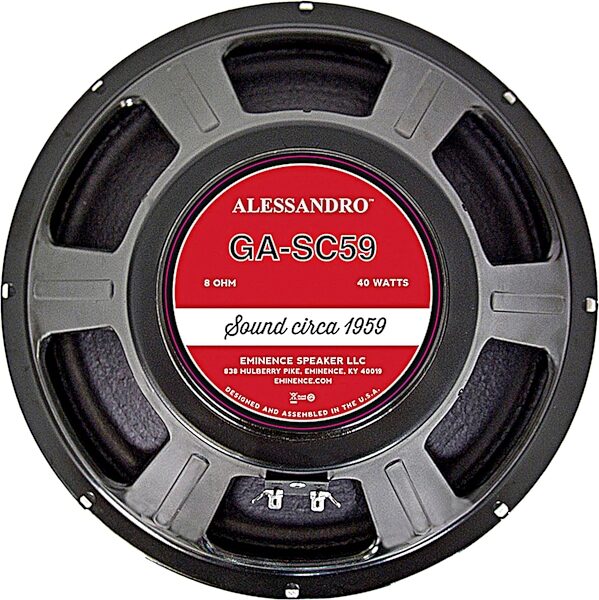 open zoom image for Eminence Signature Guitar Speaker (40 Watts, 12"), 8 Ohms, Action Position Back