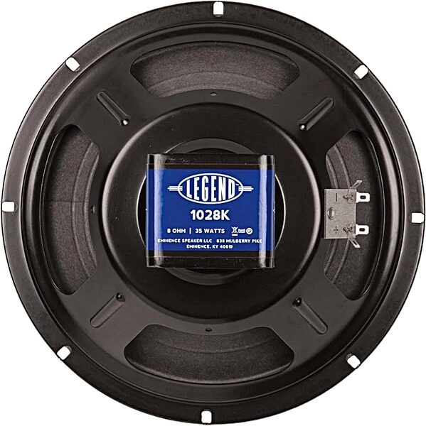 open zoom image for Eminence Alnico Legend Guitar Speaker (35 Watts, 10"), 8 Ohms, Action Position Back