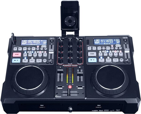 open zoom image for American Audio Encore 2000 DJ System, Top with iDevice Docked