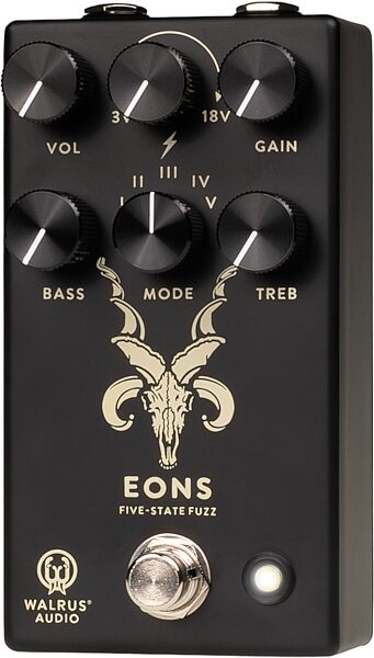 open zoom image for Walrus Audio Eons Five-State Fuzz Pedal, Black, Action Position Back