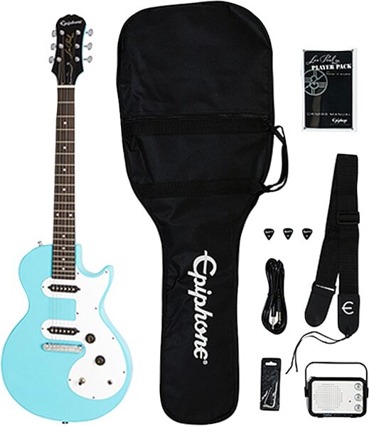 open zoom image for Epiphone Les Paul SL Electric Guitar Starter Pack (with Gig Bag), Action Position Front