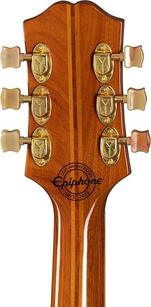 open zoom image for Epiphone 150th Anniversary Zephyr DeLuxe Regent Electric Guitar (with Case), Action Position Back