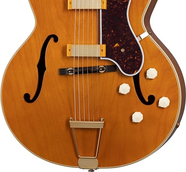 open zoom image for Epiphone 150th Anniversary Zephyr DeLuxe Regent Electric Guitar (with Case), Action Position Back