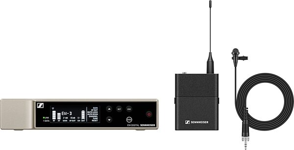 open zoom image for Sennheiser EW-D ME 2 Lavalier Set Wireless Microphone System, Band Q1-6 (470.2 - 526 MHz), Action Position Back