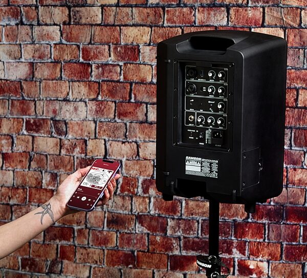 open zoom image for Samson Expedition Explor Battery-Powered Portable PA System with Handheld Wireless Microphone, New, In Use