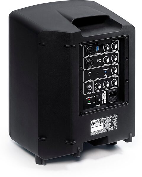 open zoom image for Samson Expedition Explor Battery-Powered Portable PA System with Handheld Wireless Microphone, New, Rear Angle