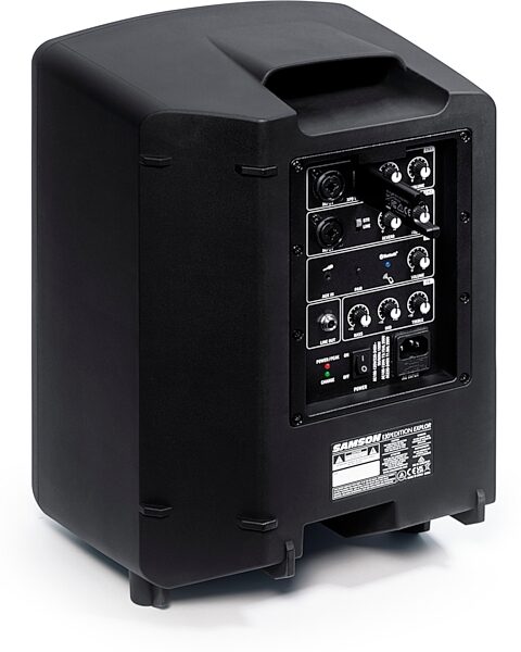 open zoom image for Samson Expedition Explor Battery-Powered Portable PA System with Handheld Wireless Microphone, New, Rear Angle