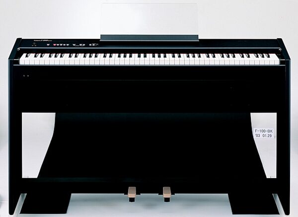 open zoom image for Roland F100 88-Key Digital Piano with Stand and Speakers, Black